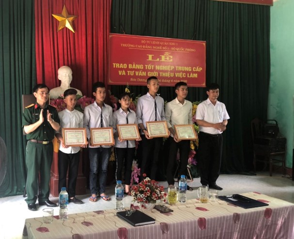 Lễ trao bằng Tốt nghiệp trung cấp và giới thiệu việc làm cho học viên Tốt nghiệp trung cấp tại Sơn Dương, Tuyên Quang