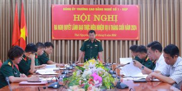 ĐẢNG ỦY TRƯỜNG CAO ĐẲNG NGHỀ SỐ 1- BQP TỔ CHỨC HỘI NGHỊ RA NGHỊ QUYẾT LÃNH ĐẠO THỰC HIỆN NHIỆM VỤ 6 THÁNG CUỐI NĂM 2024.