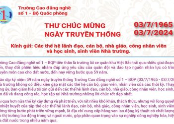 THƯ CHÚC MỪNG NGÀY TRUYỀN THỐNG (03/07/1965 – 03/07/2024)