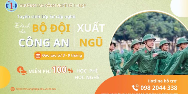 THÔNG BÁO TUYỂN SINH, ĐÀO TẠO BỘ ĐỘI XUẤT NGŨ TRÌNH ĐỘ SƠ CẤP 2025