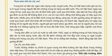 THƯ CHÚC MỪNG CỦA HIỆU TRƯỞNG TRƯỜNG CAO ĐẲNG NGHỀ SỐ 1 – BQP NHÂN NGÀY THÀNH LẬP HỘI LIÊN HIỆP PHỤ NỮ VIỆT NAM (20/10/1930 – 20/10/2024)