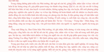 THƯ CHÚC MỪNG NHÂN NGÀY PHỤ NỮ VIỆT NAM 20/10