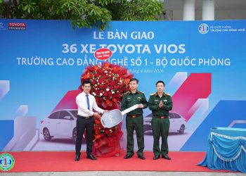 Trường Cao đẳng Nghề số 1 – Bộ Quốc phòng tiếp nhận 36 xe thực hành Toyota Vios mới