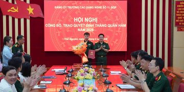 Hội nghị công bố, trao quyết định thăng quân hàm năm 2026