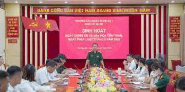 Trường Cao đẳng Nghề số 1 tổ chức sinh hoạt Ngày Chính trị và Văn hóa tinh thần, Ngày Pháp luật tháng 8
