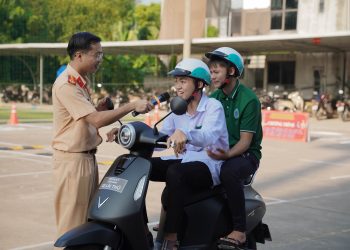 Trường Cao đẳng Nghề số 1 tổ chức tập huấn kỹ năng lái xe mô tô an toàn